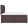 Boxspringbett mit Matratze Dunkelbraun 200x200 cm Stoff