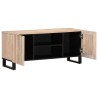 TV-Schrank Weiß 105x34x46 cm Massivholz Mango