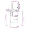 Schminktisch mit Spiegel Schwarz 73x46,5x120 cm