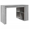 Schreibtisch Grau Sonoma 123,5x73,5x75 cm Holzwerkstoff