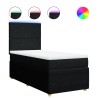 Boxspringbett mit Matratze Schwarz 90x190 cm Stoff