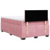 Boxspringbett mit Matratze Rosa 120x190 cm Samt