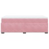 Boxspringbett mit Matratze Rosa 100x200 cm Samt