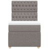 Boxspringbett mit Matratze Taupe 90x190 cm Stoff