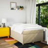 Boxspringbett mit Matratze Creme 120x190 cm Stoff