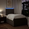 Boxspringbett mit Matratze Hellgrau 120x190 cm Stoff