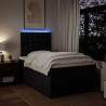 Boxspringbett mit Matratze Schwarz 120x190 cm Stoff