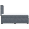 Boxspringbett mit Matratze Dunkelgrau 90x190 cm Samt