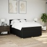 Boxspringbett mit Matratze Schwarz 140x190 cm Stoff