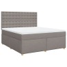 Boxspringbett mit Matratze Taupe 180x200 cm Stoff