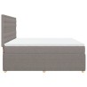 Boxspringbett mit Matratze Taupe 180x200 cm Stoff