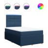 Boxspringbett mit Matratze Blau 120x200 cm Stoff