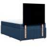 Boxspringbett mit Matratze Blau 120x200 cm Stoff