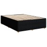 Boxspringbett mit Matratze Schwarz 160x200 cm Stoff