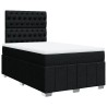 Boxspringbett mit Matratze Schwarz 120x200 cm Stoff