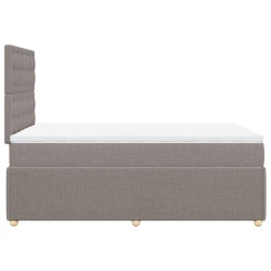 Boxspringbett mit Matratze Taupe 120x200 cm Stoff