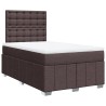 Boxspringbett mit Matratze Dunkelbraun 120x200 cm Stoff