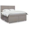 Boxspringbett mit Matratze Taupe 180x200 cm Stoff