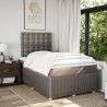 Boxspringbett mit Matratze Taupe 120x190 cm Stoff