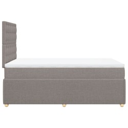 Boxspringbett mit Matratze Taupe 120x190 cm Stoff