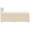 Boxspringbett mit Matratze Creme 120x200 cm Stoff