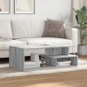 Couchtisch Grau Sonoma 102x55x35 cm Holzwerkstoff