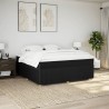 Boxspringbett mit Matratze Schwarz 180x200 cm Stoff