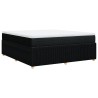 Boxspringbett mit Matratze Schwarz 180x200 cm Stoff