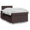 Boxspringbett mit Matratze Dunkelbraun 120x200 cm Stoff