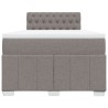 Boxspringbett mit Matratze Taupe 120x200 cm Stoff