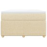 Boxspringbett mit Matratze Creme 120x200 cm Stoff