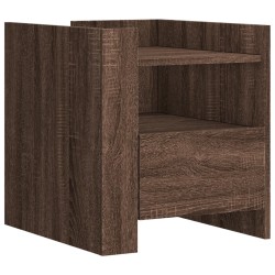 Nachttisch Braun Eichen-Optik 45x50x50 cm Holzwerkstoff