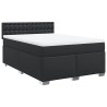 Boxspringbett mit Matratze Schwarz 140x200 cm Kunstleder