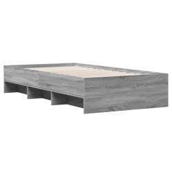 Bettgestell Grau Sonoma 90x190 cm Holzwerkstoff