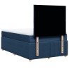 Boxspringbett mit Matratze Blau 120x190 cm Stoff