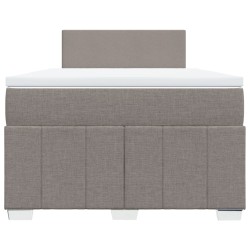 Boxspringbett mit Matratze Taupe 120x200 cm Stoff