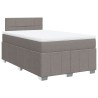 Boxspringbett mit Matratze Taupe 120x200 cm Stoff