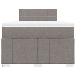 Boxspringbett mit Matratze Taupe 120x200 cm Stoff