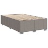 Boxspringbett mit Matratze Taupe 120x200 cm Stoff