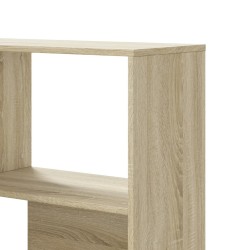 Eck-Bücherregal 4 Etagen Sonoma Eiche 85x85x140cm Holzwerkstoff