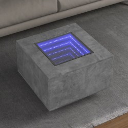 LED-Couchtisch Betongrau...