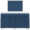 Boxspringbett mit Matratze Blau 120x190 cm Stoff