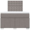 Boxspringbett mit Matratze Taupe 120x190 cm Stoff