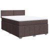 Boxspringbett mit Matratze Dunkelbraun 140x190 cm Stoff