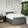 Boxspringbett mit Matratze Dunkelgrau 120x190 cm Stoff