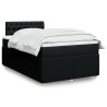 Boxspringbett mit Matratze Schwarz 120x190 cm Stoff