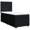 Boxspringbett mit Matratze Schwarz 100x200 cm Stoff