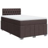 Boxspringbett mit Matratze Dunkelbraun 120x200 cm Stoff