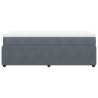 Boxspringbett mit Matratze Dunkelgrau 90x190 cm Samt