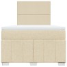 Boxspringbett mit Matratze Creme 120x190 cm Stoff